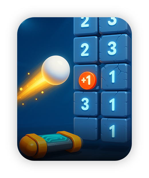 Wonder Trek kids motion sensor game, blue blocks, white ball, educational fun.
