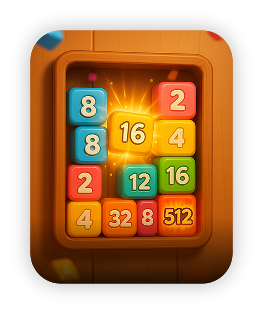 Colorful number puzzle blocks, educational games for kids, Wonder Trek.