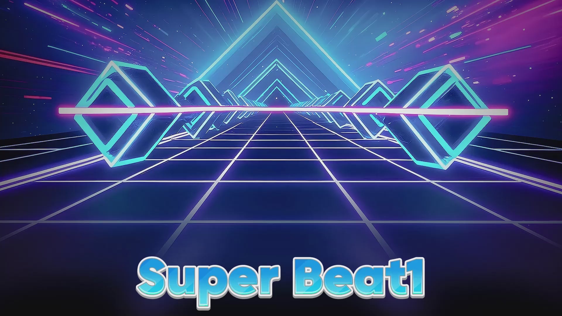 Wonder Trek Super Beat1 game with neon graphics for family fun and active play