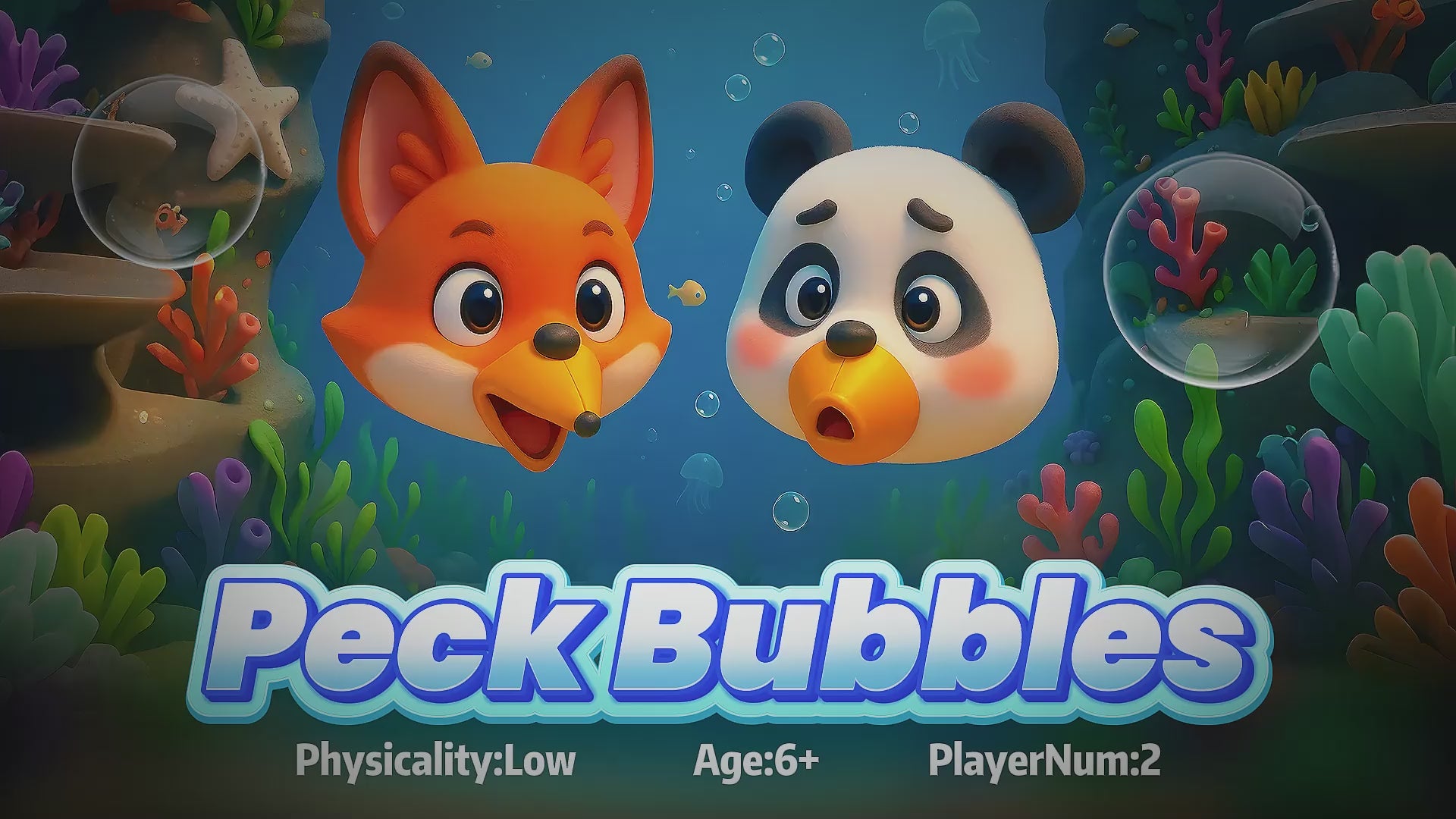 Wonder Trek Peck Bubbles, interactive family game for kids with motion sensors