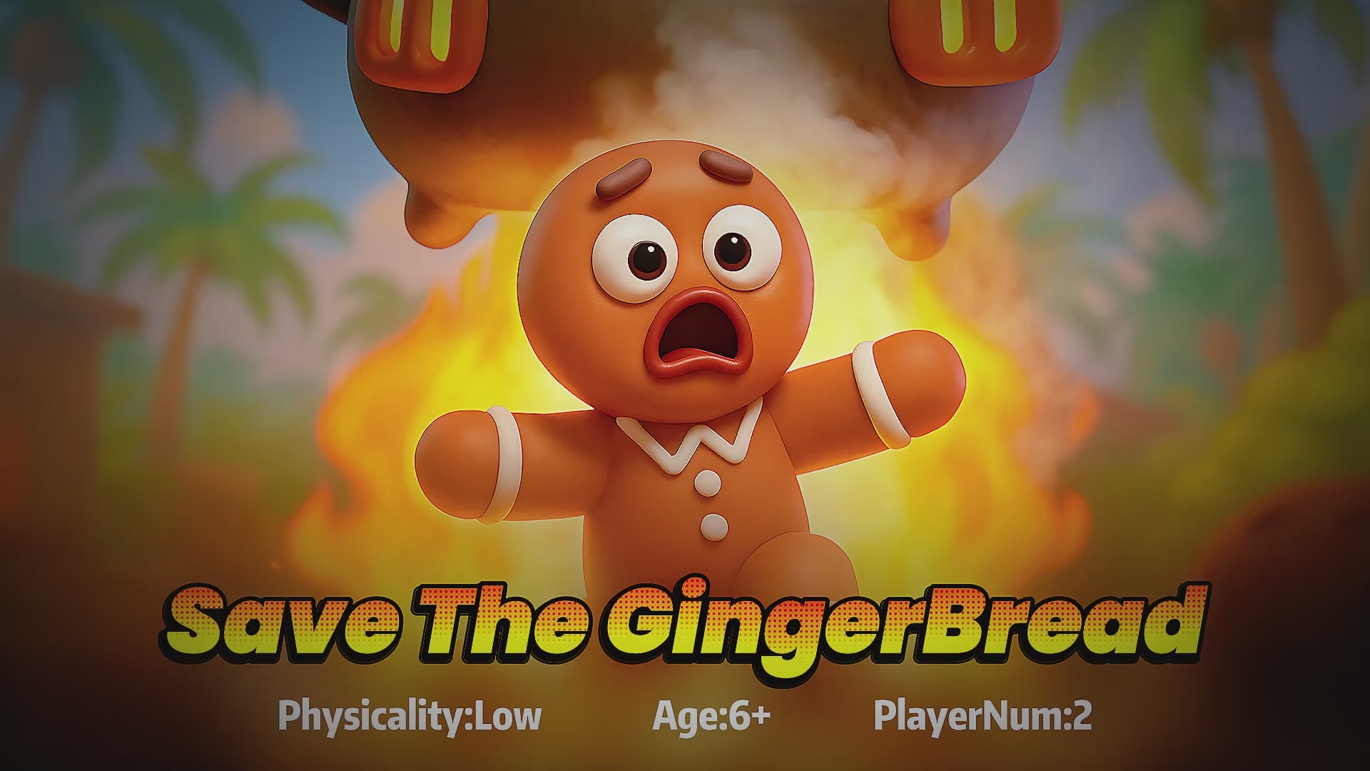 Wonder Trek 'Save The GingerBread' game for family fun and kids' indoor activities.