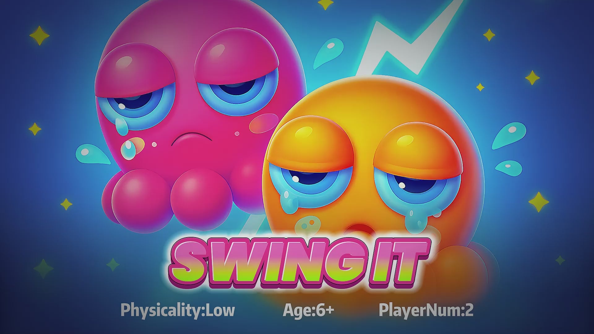 Wonder Trek 'Swing It' game for kids, low physicality, ages 6+, multiplayer fun.