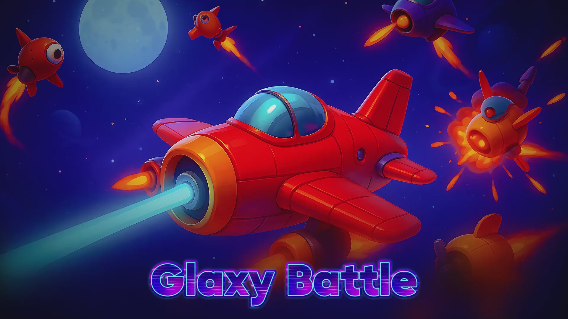 Wonder Trek Glaxy Battle game with vibrant spaceships for family fun and active play